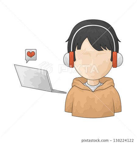Illustration of Content Creator Illustration of Content Creator 138224122