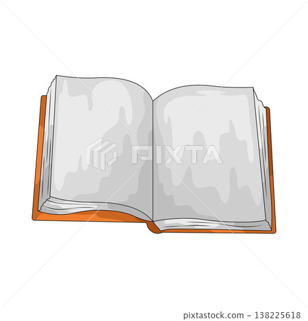 Illustration of Open Book Illustration of Open Book 138225618