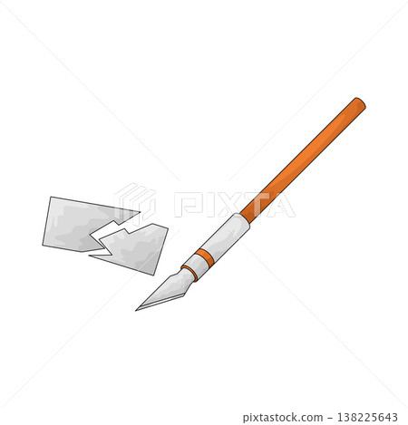 Illustration of Craft Knife 138225643