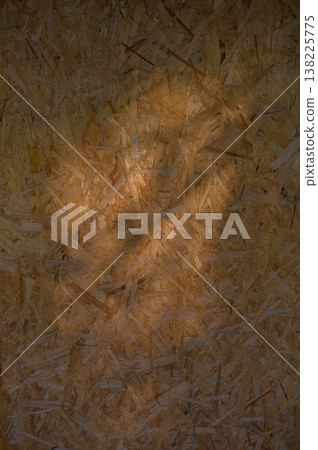 Textured Background of OSB Wood Chipboard Textured Background of OSB Wood Chipboard 138225775