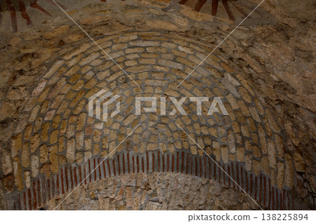 Arched Vault as Background, St. Hilarion Castle, Northern Cyprus Arched Vault as Background, St. Hilarion Castle, Northern Cyprus 138225894