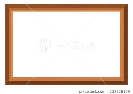 Illustration of a wooden photo frame Illustration of a wooden photo frame 138226109