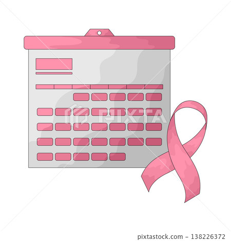 Illustration of Breast Cancer Awareness Month 138226372