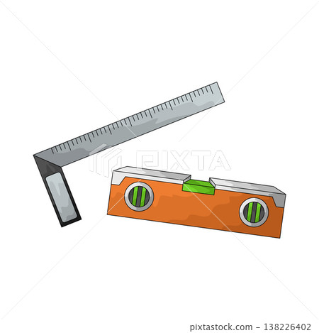 Illustration of Measuring Tools 138226402