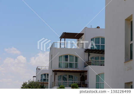 White Mediterranean-Style Villas with Sea View in 138226499