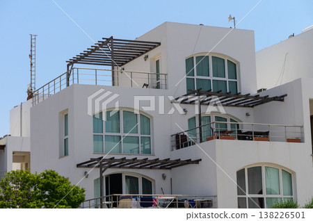 White Hillside Villas in Traditional Mediterranean Style in Cyprus White Hillside Villas in Traditional Mediterranean Style in Cyprus 138226501