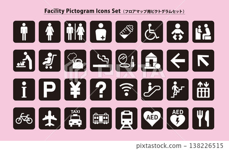 pictogram set pictogram set 138226515