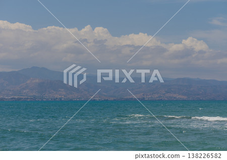 Cyprus Island: Mediterranean Sea and Majestic Mountain Range Cyprus Island: Mediterranean Sea and Majestic Mountain Range 138226582