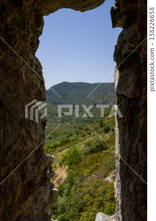 View from a Castle Wall Window, St. Hilarion Castle View from a Castle Wall Window, St. Hilarion Castle 138226658