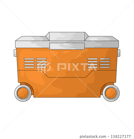 Illustration of Cooler Box Illustration of Cooler Box 138227177