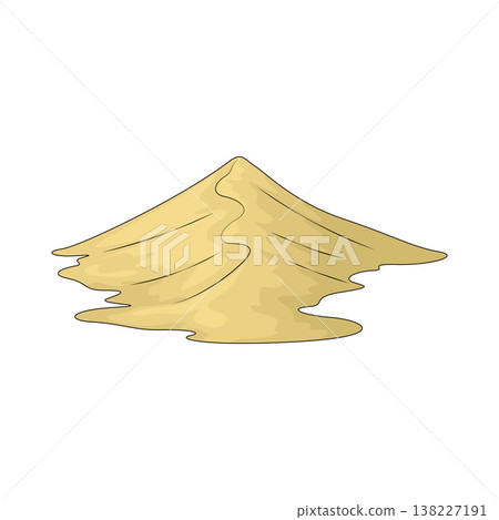 Illustration of Sand Dune 138227191