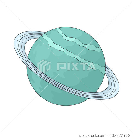 Illustration of Uranus Illustration of Uranus 138227590
