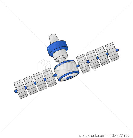 Illustration of Space station Illustration of Space station 138227592
