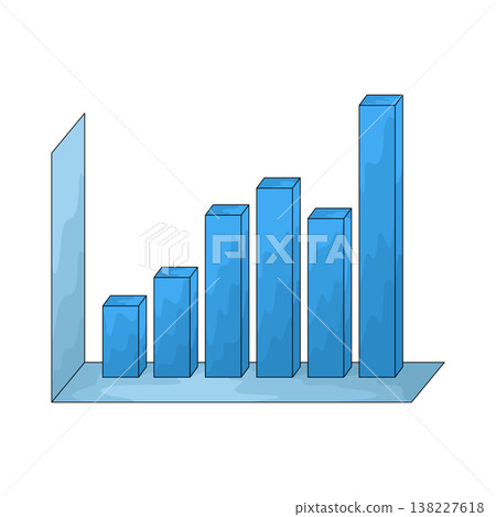 Illustration of Bar Graph 138227618