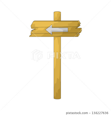 Illustration of Beach Sign 138227636