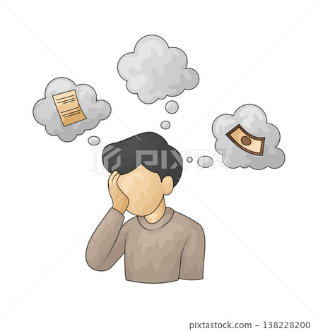 Illustration of Overthinking Illustration of Overthinking 138228200