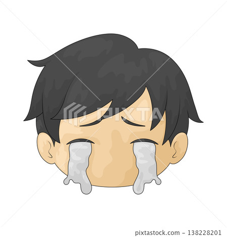 Illustration of Crying Illustration of Crying 138228201