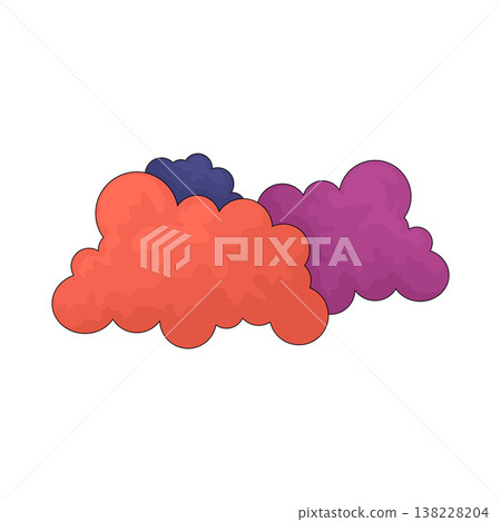 Illustration of space cloud Illustration of space cloud 138228204