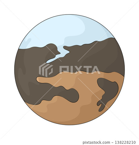Illustration of pluto Illustration of pluto 138228210