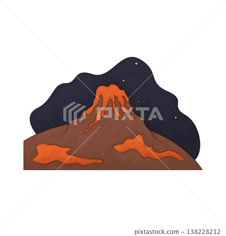 Illustration of Volcano Illustration of Volcano 138228212