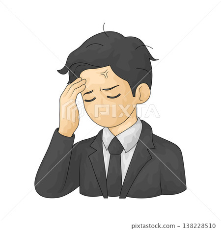Illustration of Headache Illustration of Headache 138228510