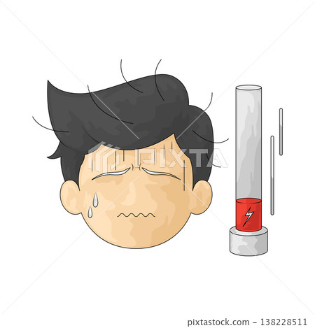 Illustration of Tiredness Illustration of Tiredness 138228511