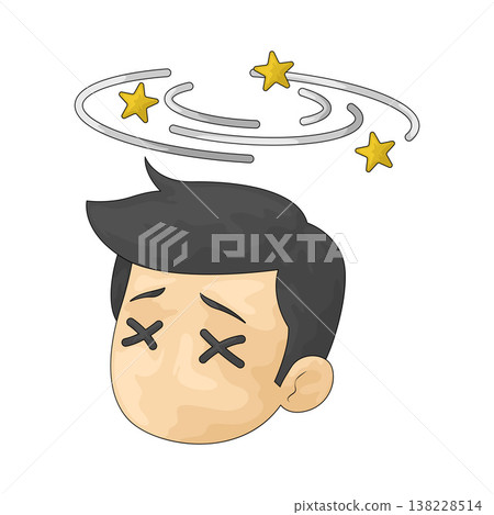 Illustration of Dizziness Illustration of Dizziness 138228514