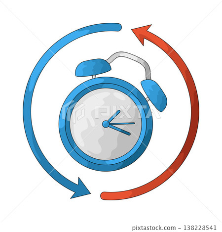 Illustration of Stopwatch Reset Illustration of Stopwatch Reset 138228541