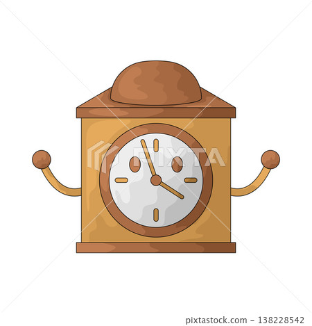 Illustration of vintage clock Illustration of vintage clock 138228542