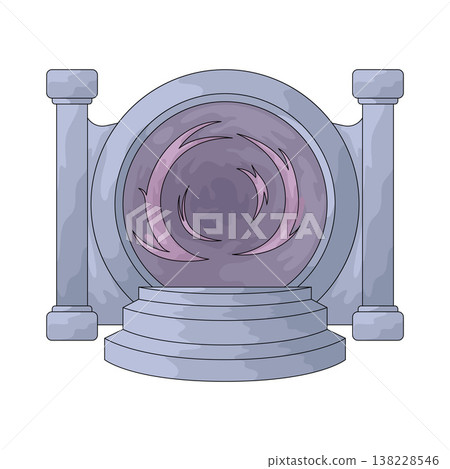 Illustration of Time Portal Illustration of Time Portal 138228546