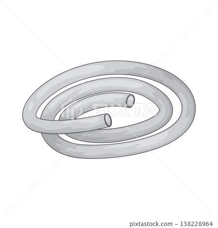 Illustration of plastic tube 138228964