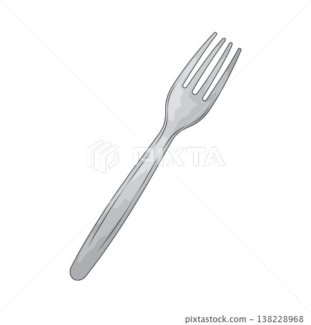 Illustration of Plastic Fork Illustration of Plastic Fork 138228968