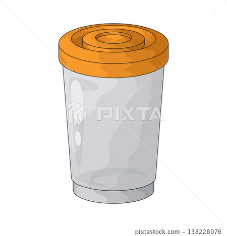 Illustration of Plastic Cup Illustration of Plastic Cup 138228976