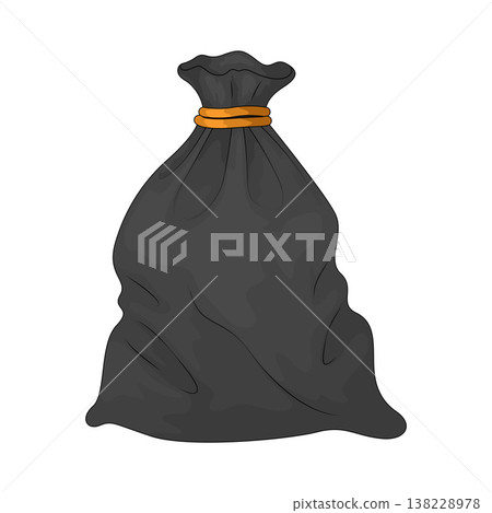 Illustration of Trash Bag Illustration of Trash Bag 138228978
