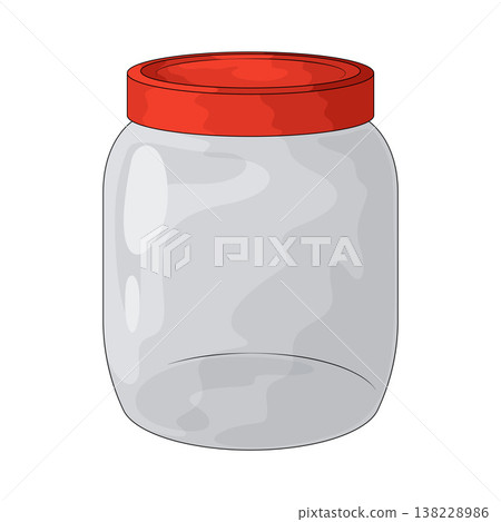 Illustration of Plastic jar Illustration of Plastic jar 138228986