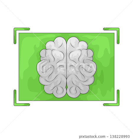 Illustration of Brain Scan Illustration of Brain Scan 138228993