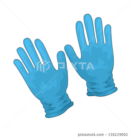 Illustration of Medical Glove Illustration of Medical Glove 138229002