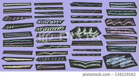 Colorful crayon strokes and pencil lines create playful emphasis marks, underlines, and hand-drawn textures perfect for creative crayon designs and artistic backgrounds. Colorful crayon strokes and pencil lines create playful emphasis marks, underlines, and hand-drawn textures perfect for creative crayon designs and artistic backgrounds. 138229162