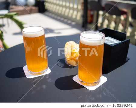 Enjoy craft beer and snacks on the outdoor terrace for a relaxing daytime drink. Enjoy craft beer and snacks on the outdoor terrace for a relaxing daytime drink. 138229241