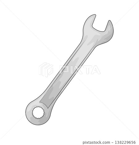 Illustration of Wrench Illustration of Wrench 138229656