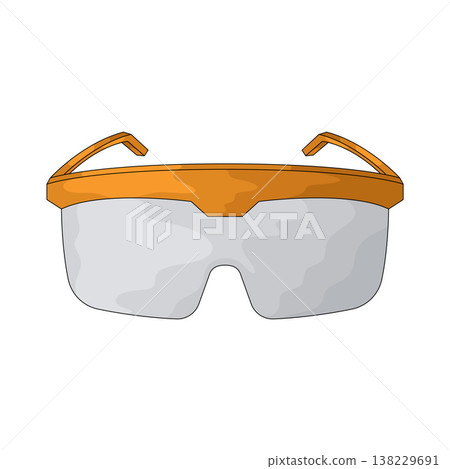 Illustration of Plastic Goggles 138229691