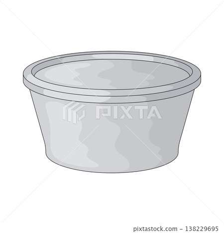 Illustration of Plastic Container 138229695