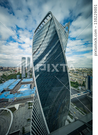 Evolution Tower creating unique reflections, Moscow City International Business Center Evolution Tower creating unique reflections, Moscow City International Business Center 138229801