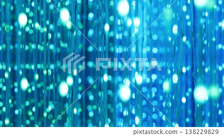 Glowing bokeh lights creating an abstract blue and turquoise festive background pattern Glowing bokeh lights creating an abstract blue and turquoise festive background pattern 138229829