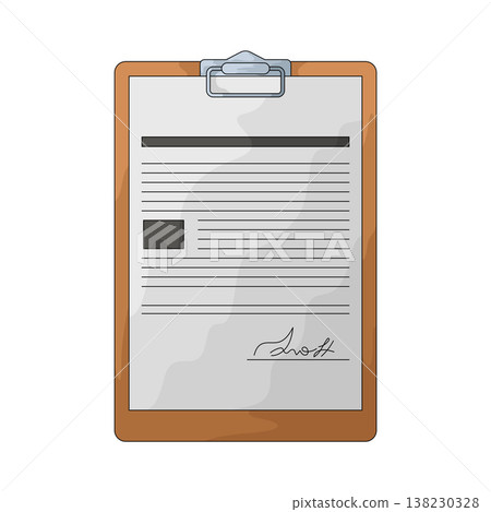 Illustration of Contract Illustration of Contract 138230328