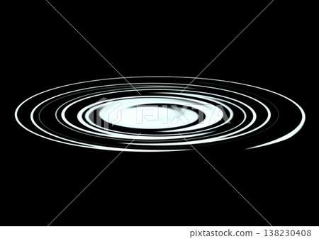 Colored ripple effect illustration - refreshing blue color Colored ripple effect illustration - refreshing blue color 138230408