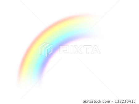A faintly blurred, translucent rainbow effect illustration (1/4) A faintly blurred, translucent rainbow effect illustration (1/4) 138230413