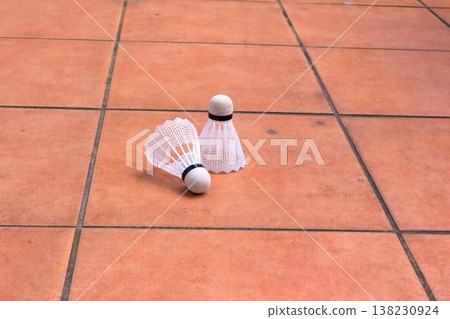 badminton shuttlecock 138230924