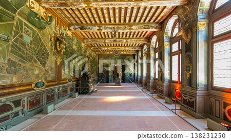 Interiors and architectural details of the Chateau de Fontainebleau timelapse hyperlapse in Fontainebleau, France Interiors and architectural details of the Chateau de Fontainebleau timelapse hyperlapse in Fontainebleau, France 138231250