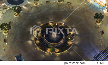 Dubai traffic at night timelapse with beautiful city 138231605